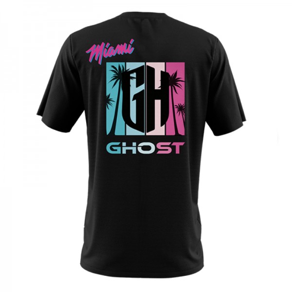 CAMISETA ALGODON NEGRA MIAMI GHOST